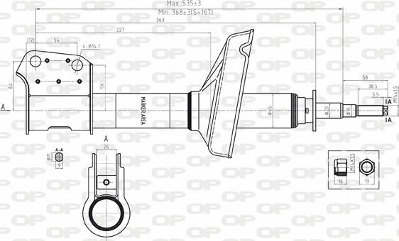 Open Parts SAB8100.11 - Амортизатор autozip.com.ua