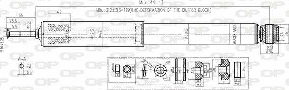 Open Parts SAB8108.32 - Амортизатор autozip.com.ua