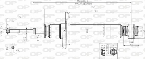 Open Parts SAB8102.32 - Амортизатор autozip.com.ua