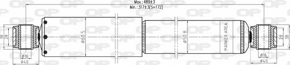 Open Parts SAB8115.32 - Амортизатор autozip.com.ua