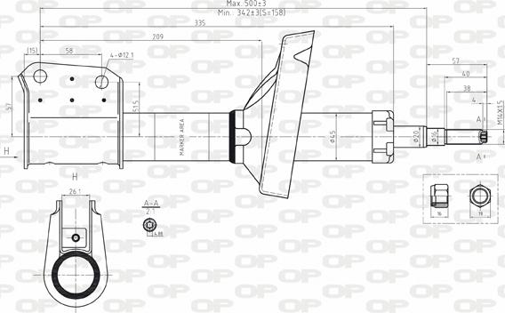 Open Parts SAB8185.31 - Амортизатор autozip.com.ua