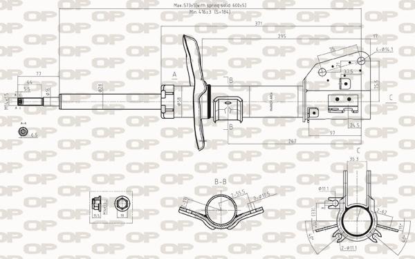 Open Parts SAB8139.31 - Амортизатор autozip.com.ua