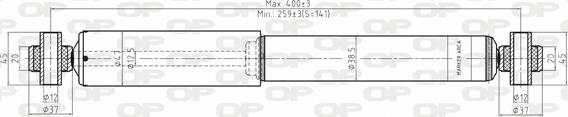 Open Parts SAB8134.12 - Амортизатор autozip.com.ua