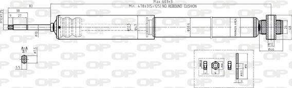 Open Parts SAB8133.32 - Амортизатор autozip.com.ua