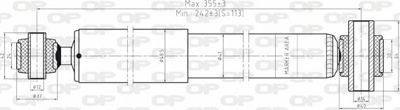 Open Parts SAB8132.32 - Амортизатор autozip.com.ua