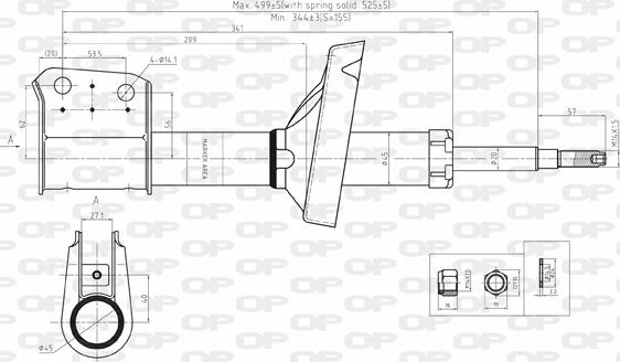 Open Parts SAB8122.31 - Амортизатор autozip.com.ua