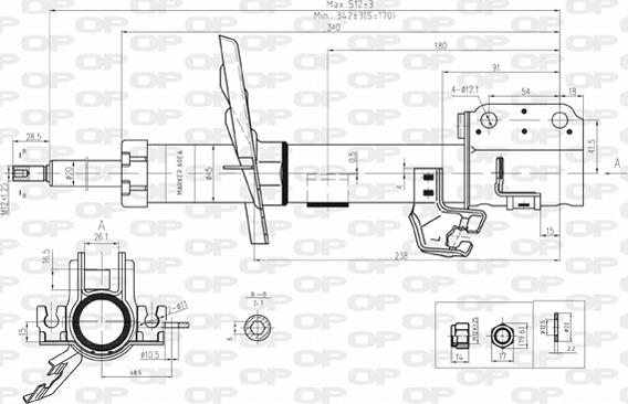 Open Parts SAB8174.31 - Амортизатор autozip.com.ua