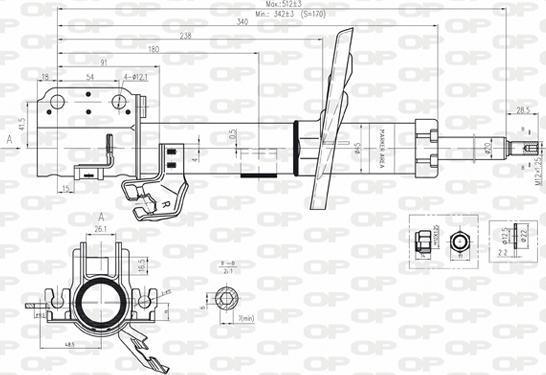 Open Parts SAB8176.31 - Амортизатор autozip.com.ua