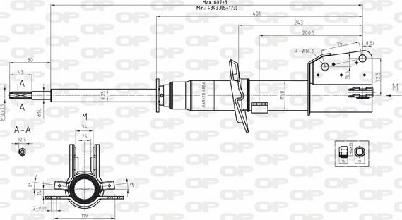 Open Parts SAB8177.31 - Амортизатор autozip.com.ua