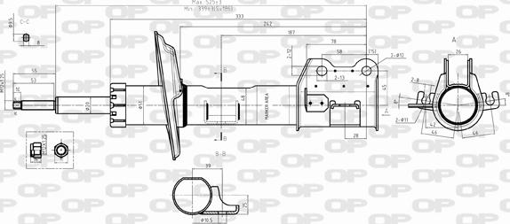 Open Parts SAB8392.31 - Амортизатор autozip.com.ua