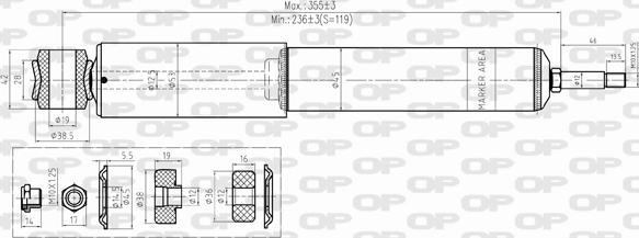 Open Parts SAB8346.32 - Амортизатор autozip.com.ua