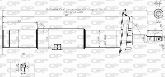 Open Parts SAB8343.31 - Амортизатор autozip.com.ua