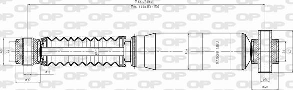 Open Parts SAB8355.32 - Амортизатор autozip.com.ua