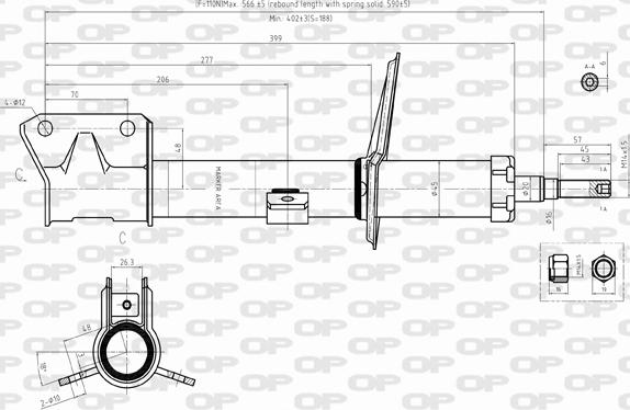 Open Parts SAB8358.31 - Амортизатор autozip.com.ua