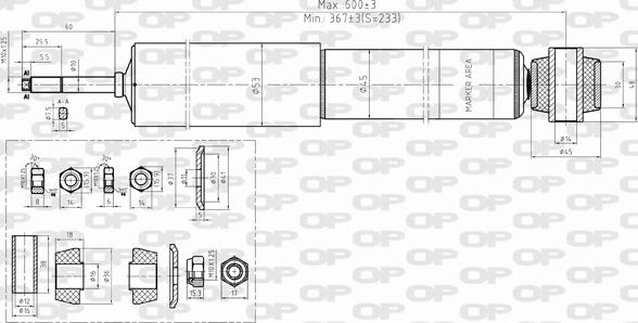 Open Parts SAB8353.32 - Амортизатор autozip.com.ua