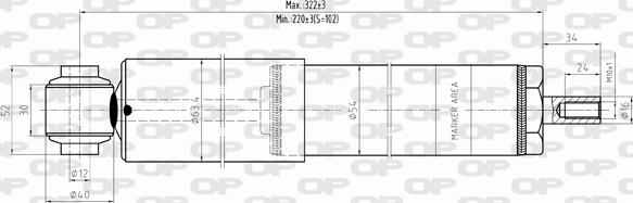 Open Parts SAB8304.32 - Амортизатор autozip.com.ua