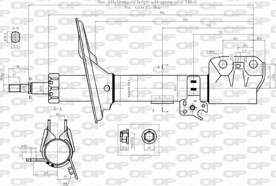 Open Parts SAB8310.31 - Амортизатор autozip.com.ua