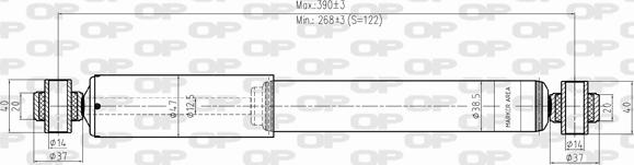 Open Parts SAB8318.32 - Амортизатор autozip.com.ua