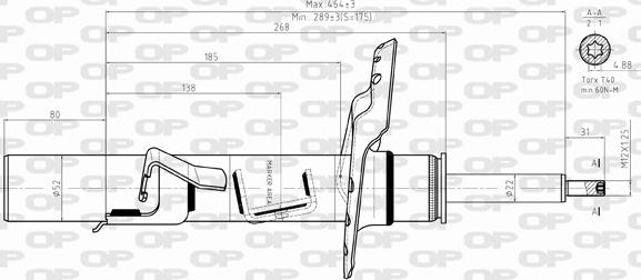 Open Parts SAB8387.31 - Амортизатор autozip.com.ua