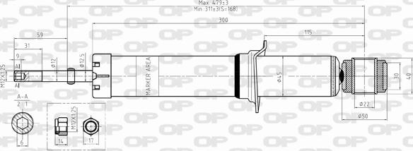 Open Parts SAB8336.32 - Амортизатор autozip.com.ua