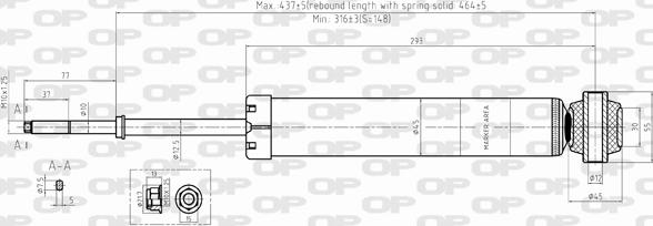 Open Parts SAB8331.32 - Амортизатор autozip.com.ua