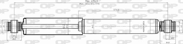Open Parts SAB8338.32 - Амортизатор autozip.com.ua