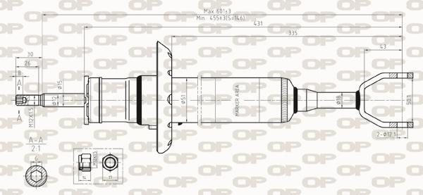 Open Parts SAB8324.31 - Амортизатор autozip.com.ua