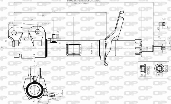 Open Parts SAB8321.31 - Амортизатор autozip.com.ua