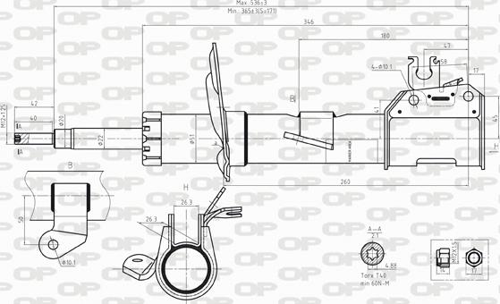 Open Parts SAB8243.31 - Амортизатор autozip.com.ua