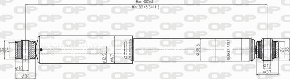 Open Parts SAB8247.32 - Амортизатор autozip.com.ua