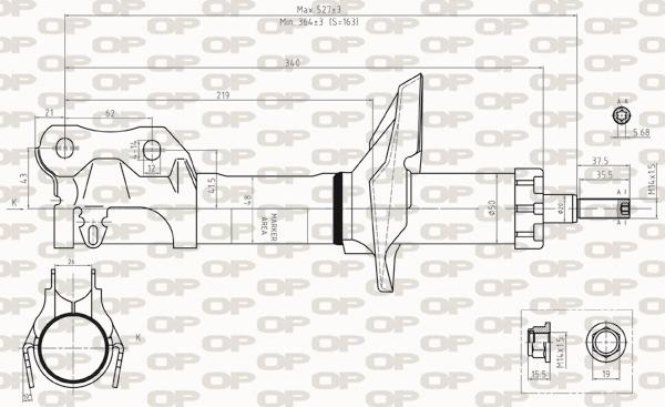 Open Parts SAB8256.31 - Амортизатор autozip.com.ua