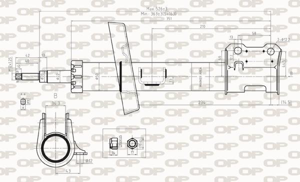 Open Parts SAB8269.31 - Амортизатор autozip.com.ua