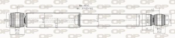 Open Parts SAB8264.32 - Амортизатор autozip.com.ua