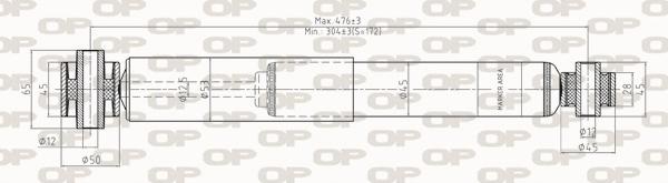 Open Parts SAB8260.32 - Амортизатор autozip.com.ua