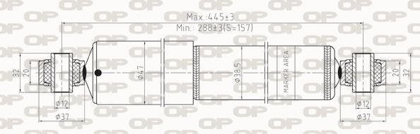 Open Parts SAB8263.32 - Амортизатор autozip.com.ua