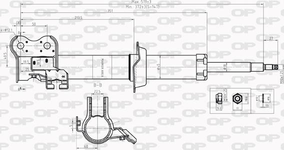 Open Parts SAB8209.31 - Амортизатор autozip.com.ua