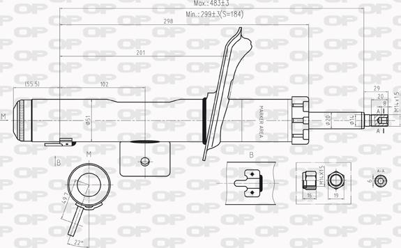 Open Parts SAB8205.11 - Амортизатор autozip.com.ua