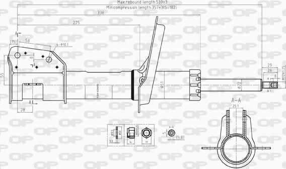 Open Parts SAB8216.31 - Амортизатор autozip.com.ua