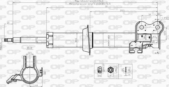 Open Parts SAB8210.31 - Амортизатор autozip.com.ua