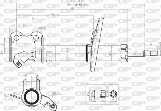 Open Parts SAB8236.31 - Амортизатор autozip.com.ua