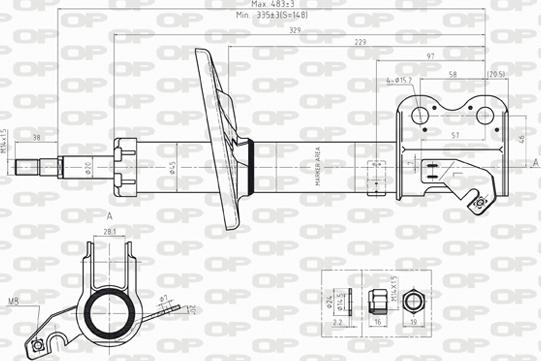 Open Parts SAB8237.31 - Амортизатор autozip.com.ua