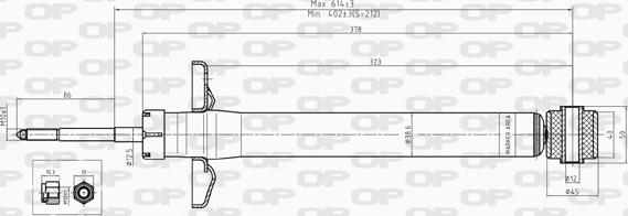 Open Parts SAB8226.12 - Амортизатор autozip.com.ua