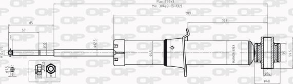 Open Parts SAB8223.32 - Амортизатор autozip.com.ua