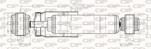 Open Parts SAB8276.32 - Амортизатор autozip.com.ua