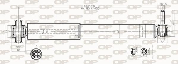 Open Parts SAB8271.32 - Амортизатор autozip.com.ua