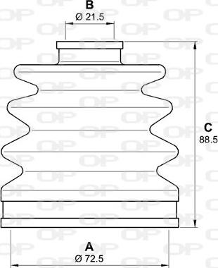 Open Parts SJK7041.00 - Пильник, приводний вал autozip.com.ua