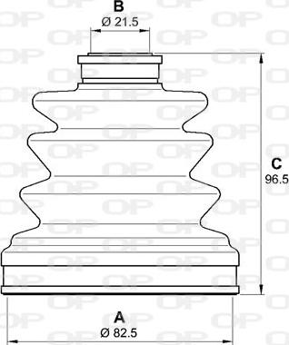 Open Parts SJK7066.00 - Пильник, приводний вал autozip.com.ua