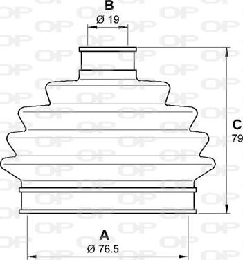 Open Parts SJK7015.00 - Пильник, приводний вал autozip.com.ua