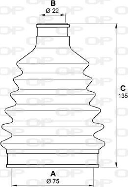 Open Parts SJK7081.00 - Пильник, приводний вал autozip.com.ua