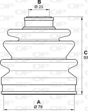 Open Parts SJK7036.00 - Пильник, приводний вал autozip.com.ua